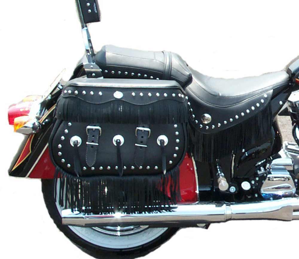 motorcycle saddlebags for Indian Chief BOSS BAGS with phantom brackets
